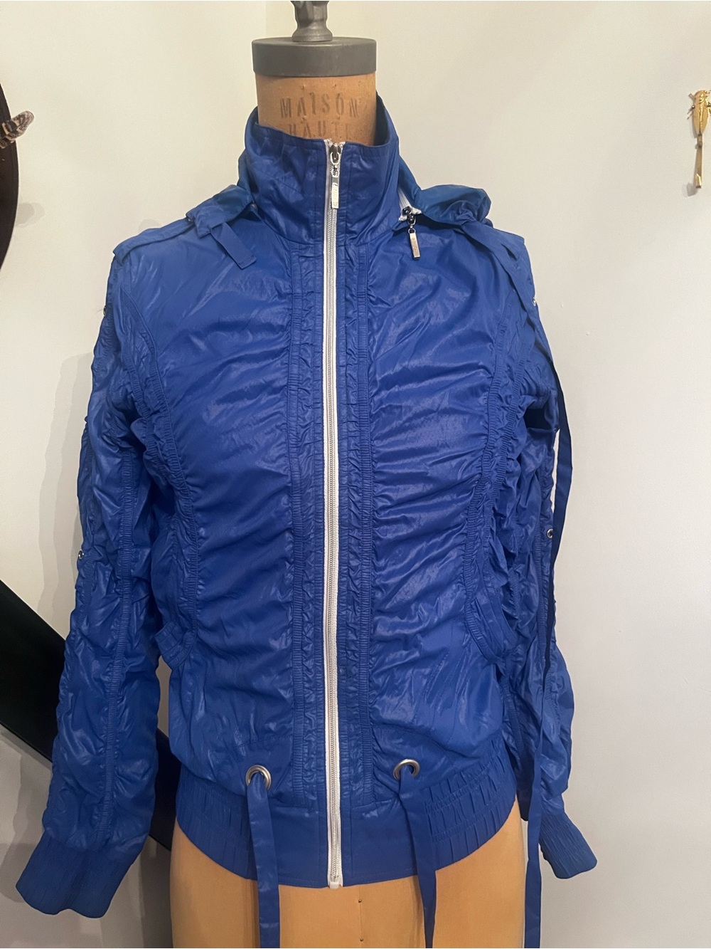 Titika Blue Women's Lightweight Zip-Front Jacket windbreaker